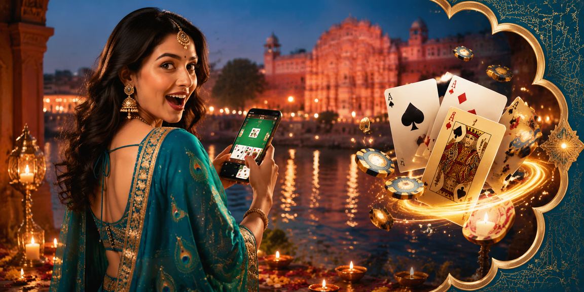 Indian woman enjoying safe gaming responsibly